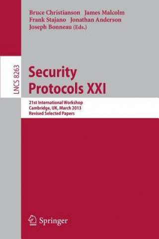 Könyv Security Protocols Jonathan Anderson