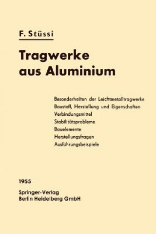 Kniha Tragwerke Aus Aluminium Fritz Stüssi