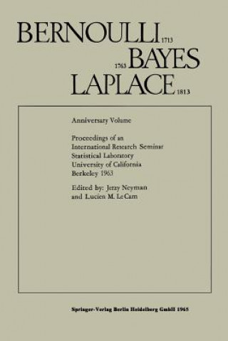 Kniha Bernoulli 1713 Bayes 1763 Laplace 1813 Jerzy Neyman