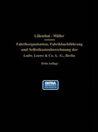 Kniha Fabrikorganisation, Fabrikbuchfuhrung Und Selbstkostenberechnung Der Ludw. Loewe & Co. A.-G., Berlin J. Lilienthal