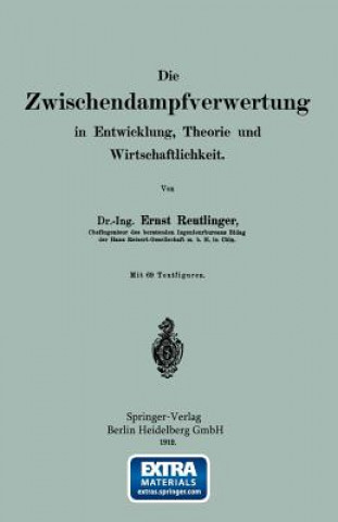 Buch Wischendampfverwertung in Entwicklung, Theorie Und Wirtschaftlichkeit Ernst Reutlinger