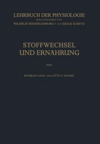 Könyv Stoffwechsel und Ernährung Konrad Lang