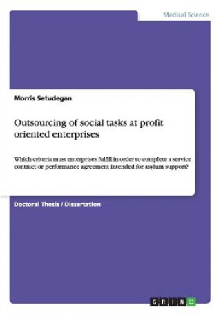 Carte Outsourcing of social tasks at profit oriented enterprises Morris Setudegan