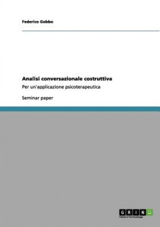 Knjiga Analisi conversazionale costruttiva Federico Gobbo