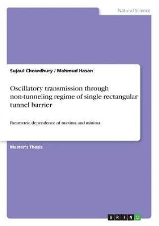 Kniha Oscillatory transmission through non-tunneling regime of single rectangular tunnel barrier Sujaul Chowdhury