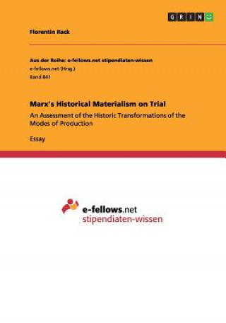 Knjiga Marx's Historical Materialism on Trial Florentin Rack