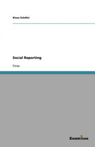 Kniha Social Reporting Klaus Schöfer