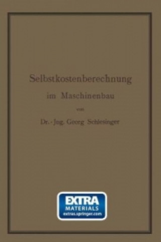 Buch Selbstkostenberechnung im Maschinenbau Georg Schlesinger