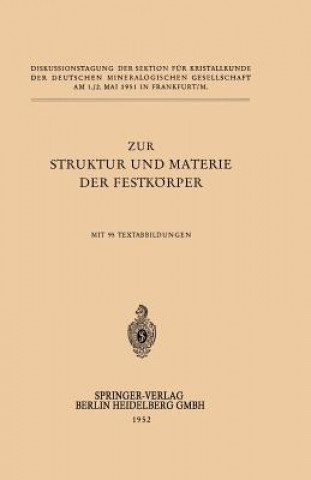 Kniha Zur Struktur Und Materie Der Festkoerper H. O'Daniel
