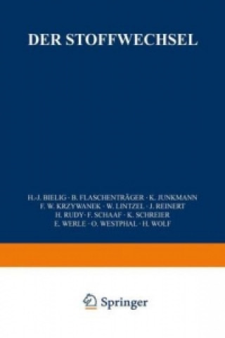 Kniha Der Stoffwechsel H. J. Bielig