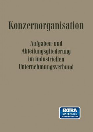 Kniha Konzern-Organisation Willi Döhrmann