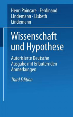 Kniha Wissenschaft Und Hypothese F. Lindemann
