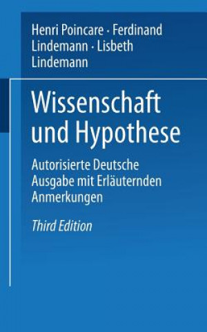 Knjiga Wissenschaft Und Hypothese F. Lindemann