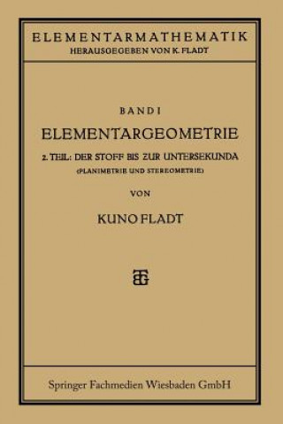 Könyv Elementargeometrie Kuno Fladt