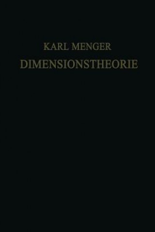 Könyv Dimensionstheorie Karl Menger