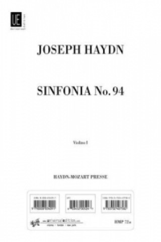 Nyomtatványok Sinfonia Nr. 94 "Paukenschlag" G-Dur Hob. I:94 für Orchester Violine 1 Joseph Haydn