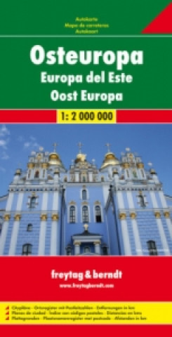 Nyomtatványok Automapa Východní Evropa 1: 2 000 000 