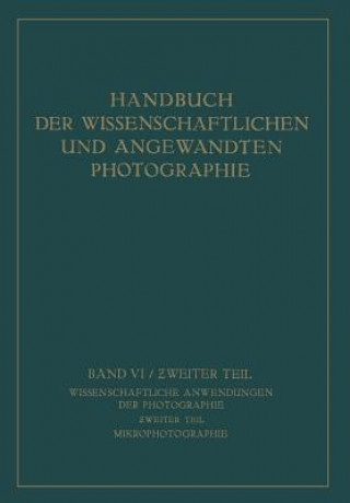 Könyv Wissenschaftliche Anwendungen Der Photographie T. Paeterfi
