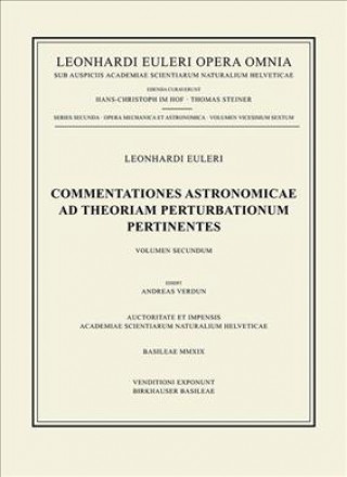 Kniha Commentationes astronomicae ad theoriam perturbationum pertinentes Leonhard Euler