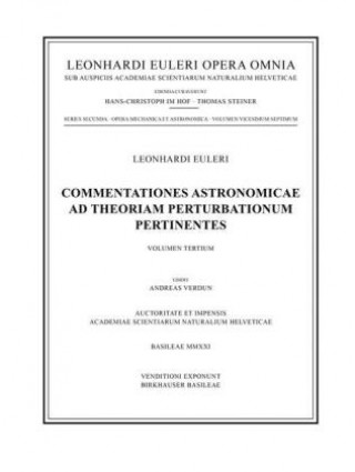 Carte Commentationes astronomicae ad theoriam perturbationum pertinentes 3rd part Leonhard Euler