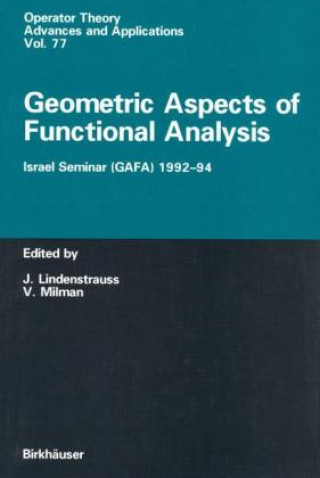Carte Geometric Aspects of Functional Analysis Joram Lindenstrauss