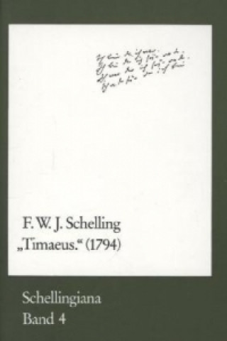 Könyv Timaeus (1794) Friedrich W. J. Schelling