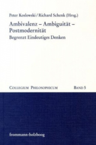 Kniha Ambivalenz - Ambiguität - Postmodernität Peter Koslowski