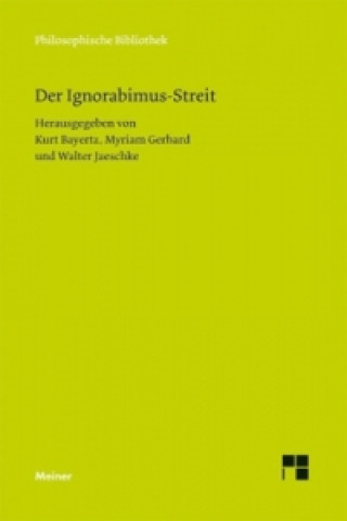 Kniha Der Ignorabimus-Streit Kurt Bayertz
