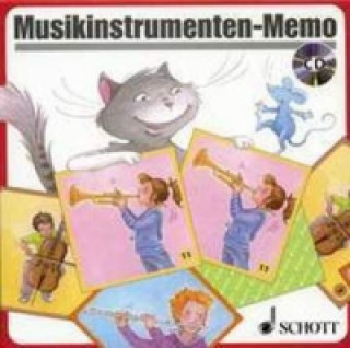 Játék Musikinstrumenten-Memo (Kinderspiel), m. Audio-CD Rudolf Nykrin