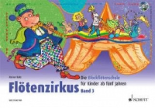 Kniha Flötenzirkus, für Sopran-Blockflöte, m. Audio-CD. Bd.3 Rainer Butz