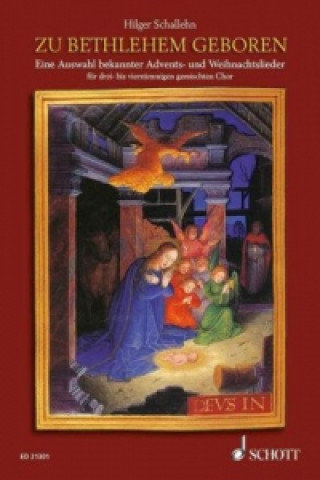 Carte Zu Bethlehem geboren, gemischter Chor a cappella, Chorpartitur 