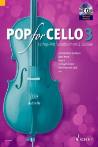 Tiskovina Pop For Cello, 1-2 Violoncelli, m. Audio-CD Michael Zlanabitnig