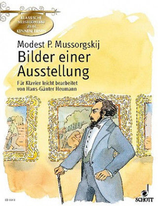 Kniha Bilder einer Ausstellung, leichte Bearbeitung, für Klavier Modest P. Mussorgskij