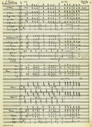 Tiskovina Carmina Burana, Partitur, Faksimileausg. Carl Orff