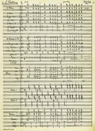 Tlačovina Carmina Burana, Partitur, Faksimileausg. Carl Orff