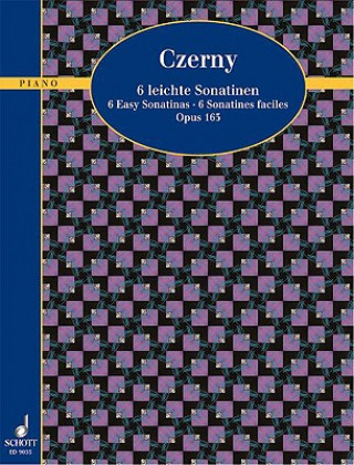 Książka Sechs leichte Sonatinen op.163, Klavier Carl Czerny