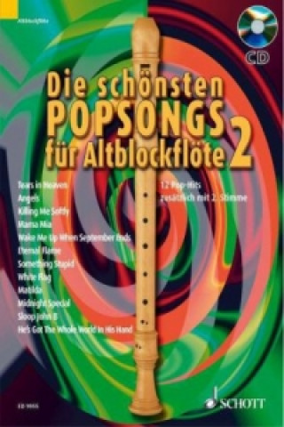 Carte Die schönsten Popsongs für Alt-Blockflöte, m. Audio-CD. Bd.2 Christian Wenzel
