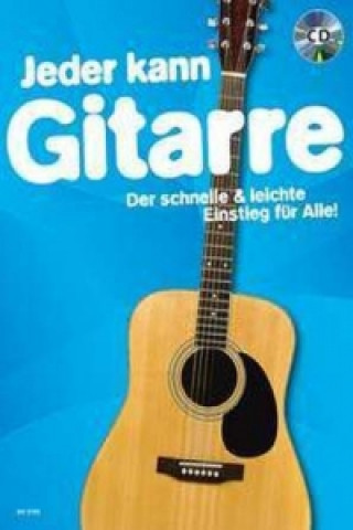 Tiskovina Jeder kann Gitarre, m. Audio-CD 