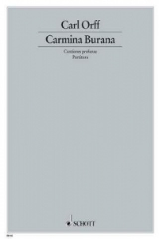 Könyv Carmina Burana, Partitur Carl Orff