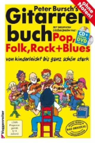 Nyomtatványok Gitarrenbuch, m. Audio-CD u. DVD. Bd.1. Bd.1 Peter Bursch