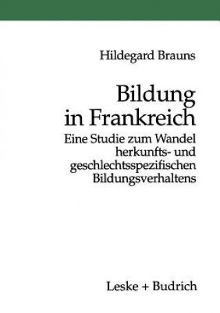 Knjiga Bildung in Frankreich Hildegard Brauns