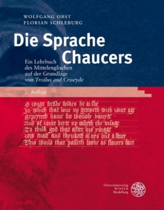 Könyv Die Sprache Chaucers Wolfgang Obst