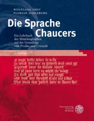 Książka Die Sprache Chaucers Wolfgang Obst