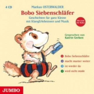 Hanganyagok Bobo Siebenschläfer,Gesamtausgabe, 4 Audio-CDs, 4 Audio-CDs Markus Osterwalder