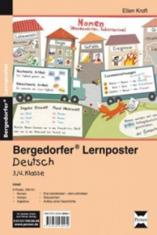Materiale tipărite Lernposter Deutsch 3./4.Klasse, 6 Poster für den Klassenraum Ellen Kraft