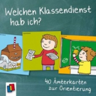 Gra/Zabawka Welchen Klassendienst hab ich?, 40 Karten Anja Boretzki