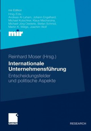 Kniha Internationale Unternehmensfuhrung Reinhard Moser