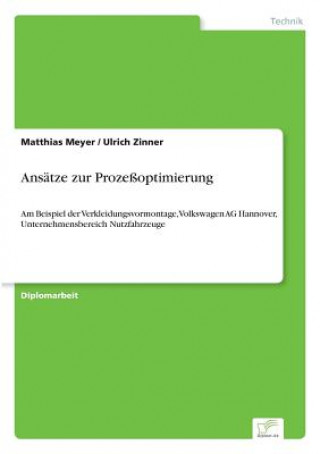 Kniha Ansatze zur Prozessoptimierung Matthias Meyer