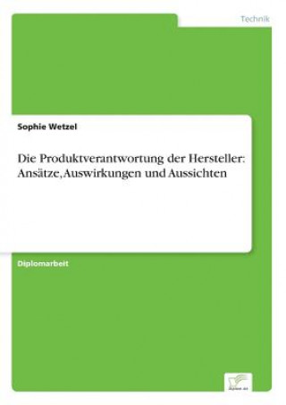 Könyv Produktverantwortung der Hersteller Sophie Wetzel