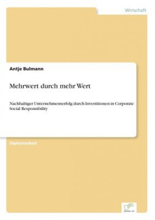 Buch Mehrwert durch mehr Wert Antje Bulmann